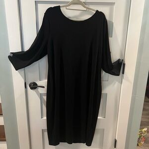 Chico’s 3/4 sleeve black dress